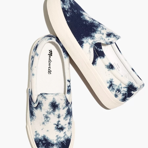 Madewell Sidewalk Slip-On Sneakers in Tie-Dyed Recycled Canvas - Picture 2 of 9